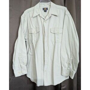 Mens Vintage Route 66 Cotton Button Shirt Long Sleeve  Size M